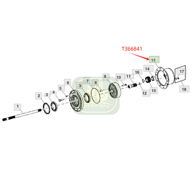 Przesyłka silnikowa Esay Instalując T366841 Planetary Carrier dla