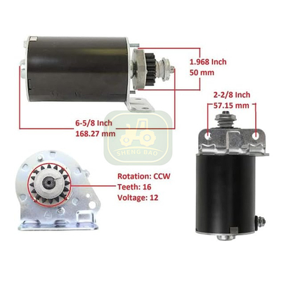 12V 16Teeth CCW AM122337 AM37352 Silnik starterowy dla