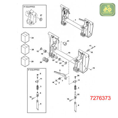 Części układu mocowania 7276373 Układ mocowania Assy dla ładowarki