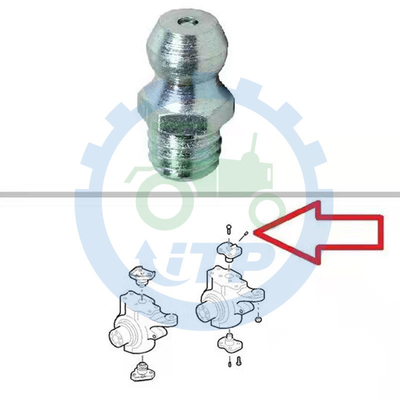 555E 575E LB90  Smarowanie przedniej osi 321204
