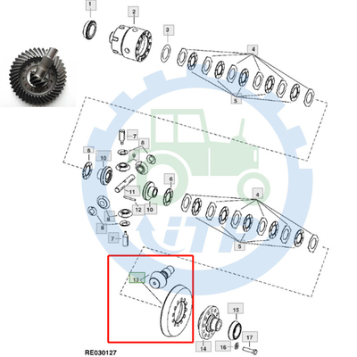 Przekładnia stożkowa RE336171 11/41T do  8100 8200 8300 8400