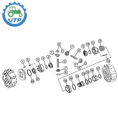 T163374 Podkładka oporowa mechanizmu różnicowego koparki podsiębiernej 310 do