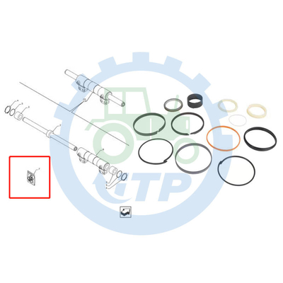 Obudowa 580N 580SN 580SN WT Zestaw uszczelek 84257788 PRĘT 38,1 MM X 76,2 MM OTWÓR